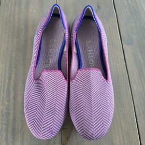 Rothy’s Amethyst Metallic Herringbone Loafer size 7